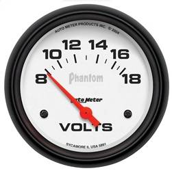 AutoMeter - AutoMeter 5891 Phantom Electric Voltmeter Gauge - Image 1