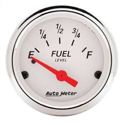 AutoMeter - AutoMeter 1318 Arctic White Fuel Level Gauge - Image 1