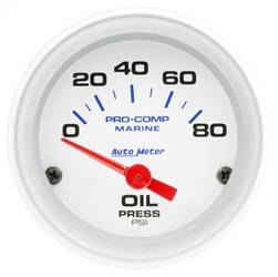 AutoMeter - AutoMeter 200744 Marine Electric Oil Pressure Gauge - Image 1