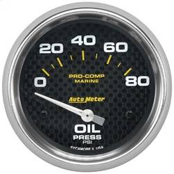 AutoMeter - AutoMeter 200747-40 Marine Electric Oil Pressure Gauge - Image 1