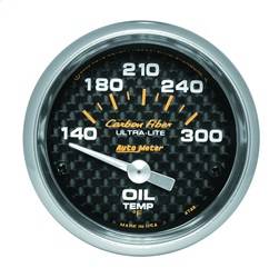 AutoMeter - AutoMeter 4748 Carbon Fiber Electric Oil Temperature Gauge - Image 1