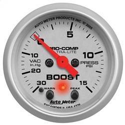 AutoMeter - AutoMeter 4376 Ultra-Lite Electric Boost/Vacuum Gauge - Image 1