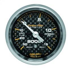 AutoMeter - AutoMeter 4776 Carbon Fiber Electric Boost/Vacuum Gauge - Image 1