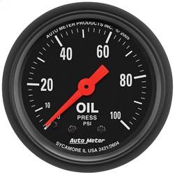 AutoMeter - AutoMeter 2604 Z-Series Mechanical Oil Pressure Gauge - Image 1