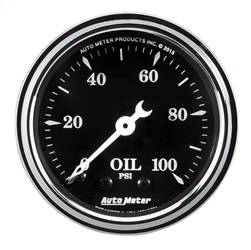 AutoMeter - AutoMeter 1721 Old Tyme Black Mechanical Oil Pressure Gauge - Image 1