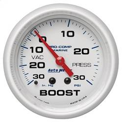 AutoMeter - AutoMeter 200775 Marine Mechanical Vacuum/Boost Gauge - Image 1