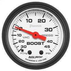 AutoMeter - AutoMeter 5708 Phantom Mechanical Boost/Vacuum Gauge - Image 1