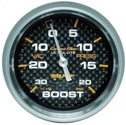 AutoMeter - AutoMeter 4801 Carbon Fiber Mechanical Boost/Vacuum Gauge - Image 1