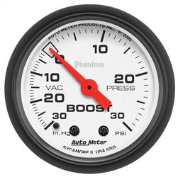 AutoMeter - AutoMeter 5703 Phantom Mechanical Boost/Vacuum Gauge - Image 1