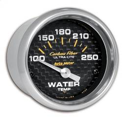 AutoMeter - AutoMeter 4737 Carbon Fiber Electric Water Temperature Gauge - Image 1