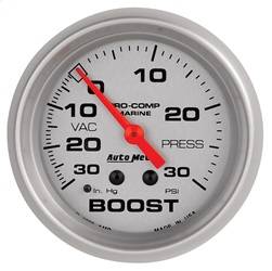 AutoMeter - AutoMeter 200775-33 Marine Mechanical Vacuum/Boost Gauge - Image 1