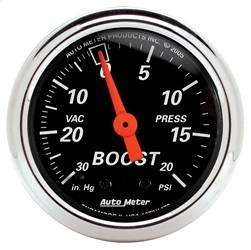 AutoMeter - AutoMeter 1471 Designer Black Mechanical Boost/Vacuum Gauge - Image 1