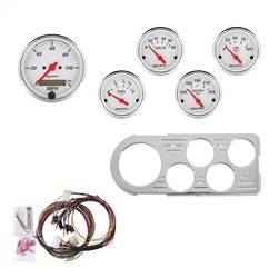 AutoMeter - AutoMeter 7046-AW Artic White 5 Gauge Set MPH/OilP/Water/Volt/Fuel - Image 1