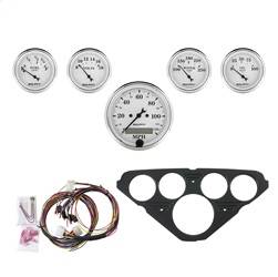 AutoMeter - AutoMeter 7049-OTW Old Tyme White 5 Gauge Set MPH/Fuel/Oil/Wtr/Bat - Image 1