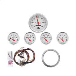 AutoMeter - AutoMeter 7034-AW Artic White 5 Gauge Set MPH/OilP/Water/Volt/Fuel - Image 1