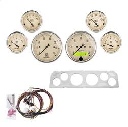 AutoMeter - AutoMeter 7043-AB Antique Beige 6 Gauge Set RPM/MPH/OilP/Water/Volt/Fuel - Image 1