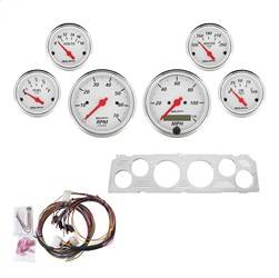 AutoMeter - AutoMeter 7043-AW Artic White 6 Gauge Set RPM/MPH/OilP/Water/Volt/Fuel - Image 1