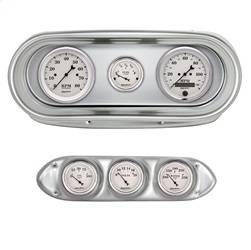 AutoMeter - AutoMeter 2127-08 Old Tyme White 6 Gauge Set TACH/MPH/FUEL/OILP/WTMP/VOLT - Image 1