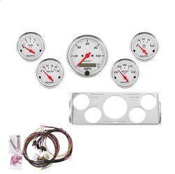 AutoMeter - AutoMeter 7057-AW Artic White 5 Gauge Set MPH/OilP/Water/Volt/Fuel - Image 1