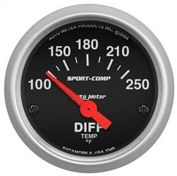 AutoMeter - AutoMeter 3349 Sport-Comp Electric Differential Temperature Gauge - Image 1