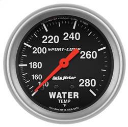 AutoMeter - AutoMeter 3431 Sport-Comp Mechanical Water Temperature Gauge - Image 1