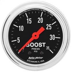 AutoMeter - AutoMeter 2404 Traditional Chrome Mechanical Boost/Vacuum Gauge - Image 1