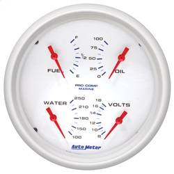 AutoMeter - AutoMeter 200705 Marine Quad Gauge - Image 1