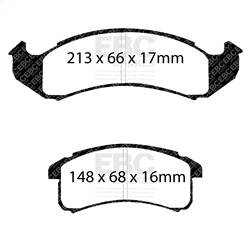 EBC Brakes - EBC Brakes DP31142C Redstuff Ceramic Low Dust Brake Pads - Image 1