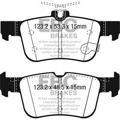 EBC Brakes - EBC Brakes DP33059C Redstuff Ceramic Low Dust Brake Pads - Image 1