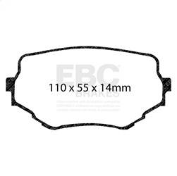 EBC Brakes - EBC Brakes DP61099 6000 Series Greenstuff Truck/SUV Brakes Disc Pads - Image 1