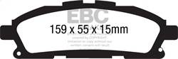 EBC Brakes - EBC Brakes UD1552 Ultimax OEM Replacement Brake Pads - Image 1