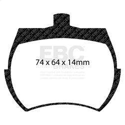 EBC Brakes - EBC Brakes UD061 Ultimax OEM Replacement Brake Pads - Image 1