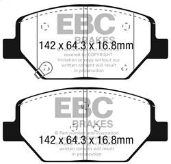 EBC Brakes - EBC Brakes DP43065R Yellowstuff Street And Track Brake Pads - Image 1