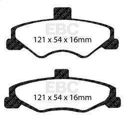 EBC Brakes - EBC Brakes DP51323NDX Bluestuff NDX Full Race Brake Pads - Image 1