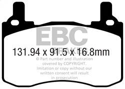 EBC Brakes - EBC Brakes DP52357NDX Bluestuff NDX Full Race Brake Pads - Image 1