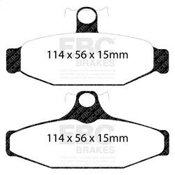 EBC Brakes - EBC Brakes DP41165R Yellowstuff Street And Track Brake Pads - Image 1