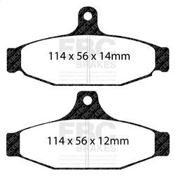 EBC Brakes - EBC Brakes DP41167R Yellowstuff Street And Track Brake Pads - Image 1