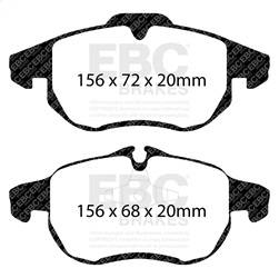 EBC Brakes - EBC Brakes DP41414R Yellowstuff Street And Track Brake Pads - Image 1