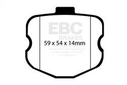 EBC Brakes - EBC Brakes DP41771R Yellowstuff Street And Track Brake Pads - Image 1