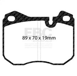 EBC Brakes - EBC Brakes DP4345R Yellowstuff Street And Track Brake Pads - Image 1