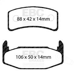 EBC Brakes - EBC Brakes DP4978R Yellowstuff Street And Track Brake Pads - Image 1