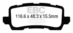 EBC Brakes - EBC Brakes DP43018R Yellowstuff Street And Track Brake Pads - Image 1