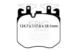 EBC Brakes - EBC Brakes DP42304R Yellowstuff Street And Track Brake Pads - Image 1