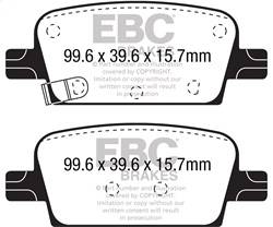 EBC Brakes - EBC Brakes DP43073R Yellowstuff Street And Track Brake Pads - Image 1