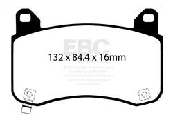 EBC Brakes - EBC Brakes DP42418R Yellowstuff Street And Track Brake Pads - Image 1