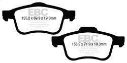 EBC Brakes - EBC Brakes DP33026C Redstuff Ceramic Low Dust Brake Pads - Image 1