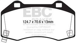 EBC Brakes - EBC Brakes DP32286C Redstuff Ceramic Low Dust Brake Pads - Image 1