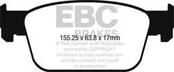 EBC Brakes - EBC Brakes DP32273C Redstuff Ceramic Low Dust Brake Pads - Image 1