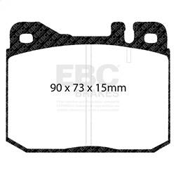 EBC Brakes - EBC Brakes DP3261C Redstuff Ceramic Low Dust Brake Pads - Image 1