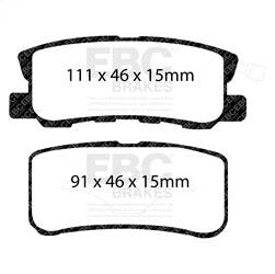 EBC Brakes - EBC Brakes DP21407 Greenstuff 2000 Series Sport Brake Pads - Image 1